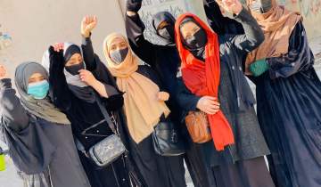 زنان کابل به جاده‌ها بر آمدند!