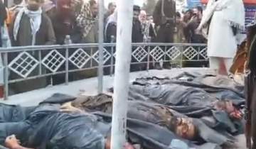 طالبان جسد ۸ مرد را در بلخ به نمایش گذاشتند